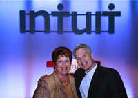 Laura with Brad Smith, President and Chief Executive Officer, QuickBooks Enterprise Users Conference, Dallas, Texas
